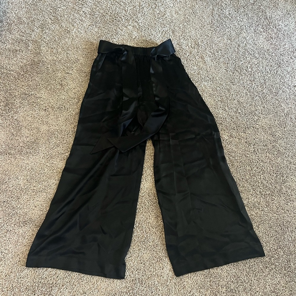 Frame silk ankle pants